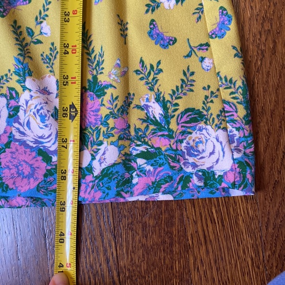 Modcloth floral butterflies dress L with pockets - Picture 6 of 7